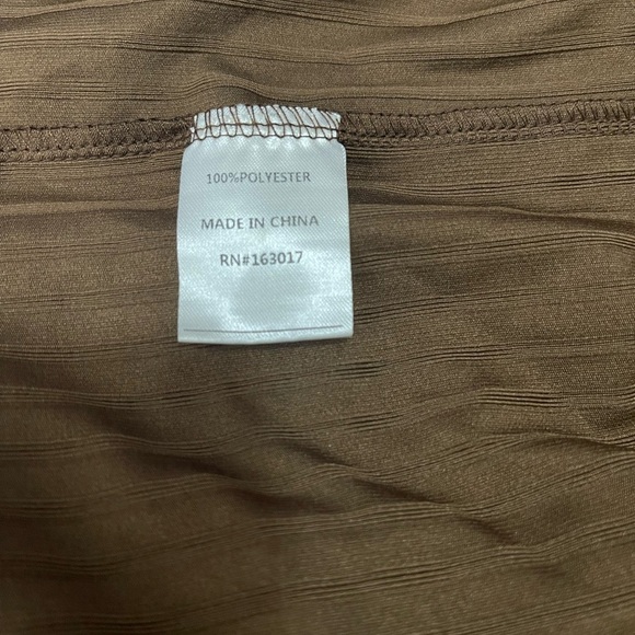 PRINCESS POLLY BILLIE MIDI DRESS BROWN Size 4 - Picture 6 of 7